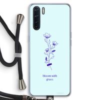 Bloom with grace: Oppo A91 Transparant Hoesje met koord