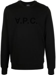 A.P.C. sweat à logo imprimé - Noir