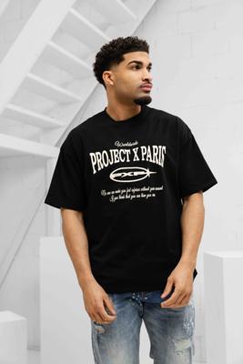 Project X Paris Varsity T-Shirt Heren Zwart - Maat XXL - Kleur: Zwart | Soccerfanshop