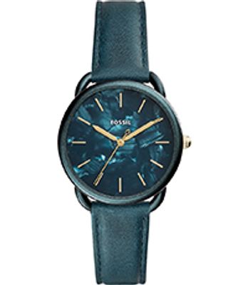Horlogeband Fossil ES4423 Leder Groen 16mm