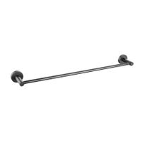 Handdoek houder Aloni | Wandmontage | 57 cm | Messing | Rond | Gun metal