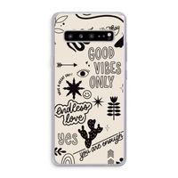 Good vibes: Samsung Galaxy S10 5G Transparant Hoesje