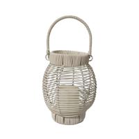 Led-lantaarn Versa Wit Rotan