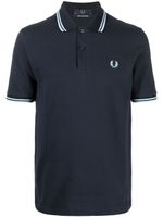 Fred Perry polo à logo brodé - Bleu - thumbnail