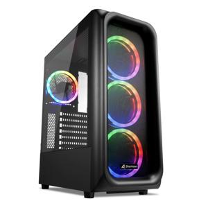 Sharkoon TK5M RGB ATX Desktop PC-behuizing Zwart