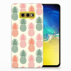 Samsung Galaxy S10e Siliconen Case Ananas