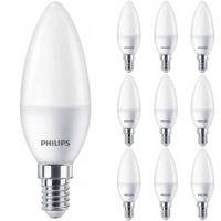 PHILIPS - LED Lamp E14 10 Pack - Corepro LEDcandle E14 Mat 2.8W 250lm - 827 Zeer Warm Wit 2700K Vervangt 25W