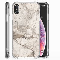 Apple iPhone X | Xs Anti-Shock Hoesje Marmer Beige