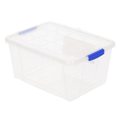 Plasticforte Opbergbox met deksel - 10x - 1 liter - transparant - kunststof