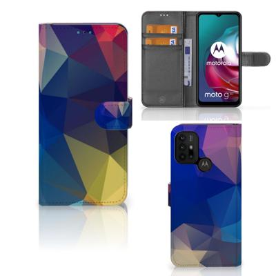 Motorola Moto G10 | G20 | G30 | Book Case | Polygon Dark