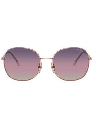 Vogue Eyewear lunettes de soleil à monture ronde - Or