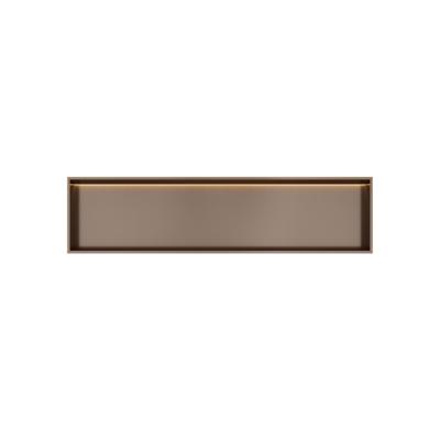Hotbath &MORE Inbouwbox of inbouwnis - 30x120x10 - with LED IP44 - Tuscan bronze BOX120LTB