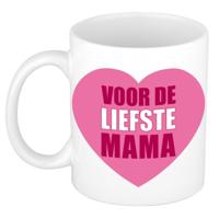 Moederdag cadeau koffie en thee mok / beker - voor de liefste mama - 300 ml