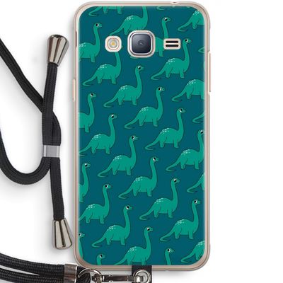 Diplodocus: Samsung Galaxy J3 (2016) Transparant Hoesje met koord