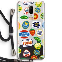 Fruitsticker: OnePlus 6 Transparant Hoesje met koord