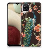 Samsung Galaxy A12 | TPU Hoesje | Pauw met Bloemen