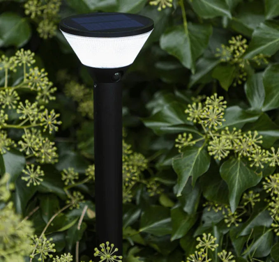 Staande buitenlamp solar zwart &apos;Karlo&apos; aluminium RGB bluetooth 45 cm