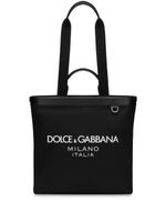 Dolce & Gabbana sac cabas à logo imprimé - Noir - thumbnail