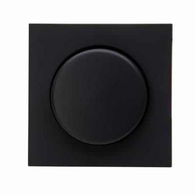 Kopp draaiknop mat-zwart voor druk-draai wisseldimmer HK07 490650008