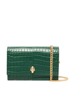 Alexander McQueen sac à bandoulière à effet peau de crocodile - Vert