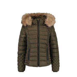 CoolCat Junior gewatteerde winterjas Jodie donkergroen