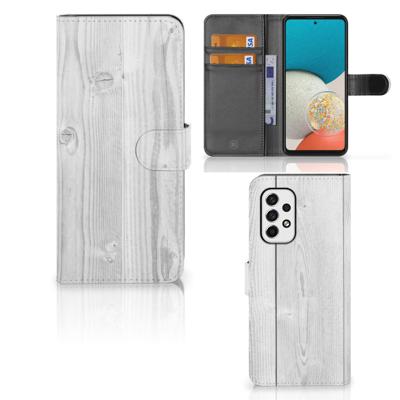 Samsung Galaxy A53 | Book Style Case | White Wood