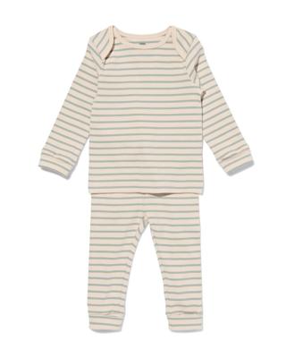 HEMA Baby Meegroeipyjama Gebroken Wit (gebroken wit)