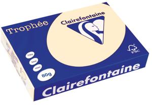 Clairefontaine Trophée gekleurd papier, A4, 80 g, 500 vel, ivoor