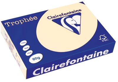 Clairefontaine Trophée gekleurd papier, A4, 80 g, 500 vel, ivoor