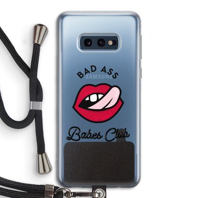 Badass Babes Club: Samsung Galaxy S10e Transparant Hoesje met koord