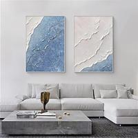 teaxture golf zee schilderij handgemaakte wabi sabi muur kunst set van 2 beige pianiting handgemaakte abstracte schilderkunst op canvas een paar beige textuur muur kunst neutrale abstracte muur kunst Lightinthebox - thumbnail