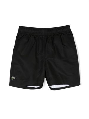 Lacoste Kids short à patch logo - Noir