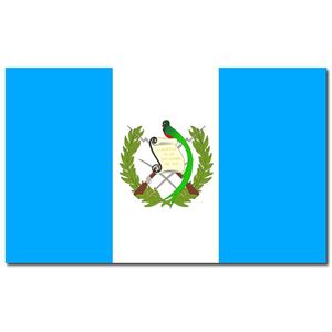 Gevelvlag/vlaggenmast vlag Guatemala 90 x 150 cm   -
