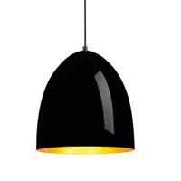 SLV HanglampPara Cone 30 zwart met goud - 133060