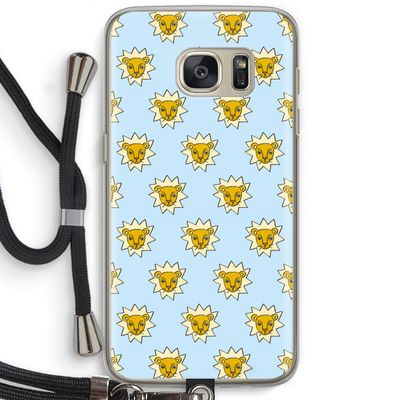 Leeuwenkoppen: Samsung Galaxy S7 Transparant Hoesje met koord