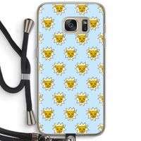 Leeuwenkoppen: Samsung Galaxy S7 Transparant Hoesje met koord Leeuwenkoppen: Samsung Galaxy S7 Transparant Hoesje met koord