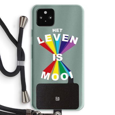 Het Leven Is Mooi: Pixel 5a 5G Transparant Hoesje met koord