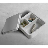 Cosmetica Opbergdoos Ideavit Solidcase 14x14x5.7 cm Solid Surface Mat Wit