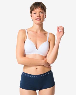 HEMA Damesboxer Katoen Everyday Tailleband Donkerblauw (donkerblauw)