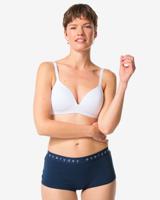 HEMA Damesboxer Katoen Everyday Tailleband Donkerblauw (donkerblauw)