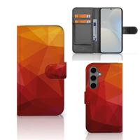 Book Case voor Samsung Galaxy S25 Polygon Red