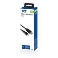 ACT AC3000 USB-kabel 1 m USB 2.0 USB A Micro-USB B Zwart - thumbnail