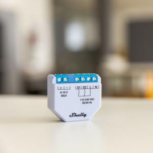 Shelly Plus 0-10V Ingebouwd Dimmer Blauw, Grijs