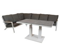 Qopps Okion loungehoek met Rubli in hoogte verstelbare tafel