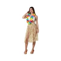 Kostuums voor Volwassenen Hawaiiaanse Hawaiiaan (3 Onderdelen)