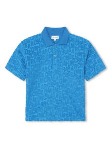 Marc Jacobs Kids polo à logo brodé - Bleu