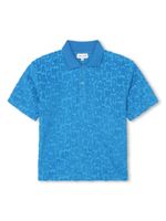 Marc Jacobs Kids polo à logo brodé - Bleu