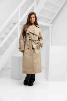Malelions Limited Trench Coat Winterjas Dames Taupe - Maat S - Kleur: Taupe | Soccerfanshop