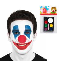 Boland Carnaval Schminkset Clown - verkleed schmink - incl clownsneus - themafeest Boland Carnaval Schminkset Clown - verkleed schmink - incl clownsneus - themafeest