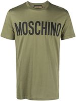 Moschino logo-print cotton T-shirt - Vert - thumbnail